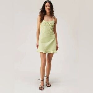 Nasty Gal Frill Hem A Line Mini Slip Dress